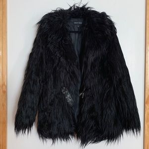 DOLLS KILL Recipe For Disaster Faux Fur Coat